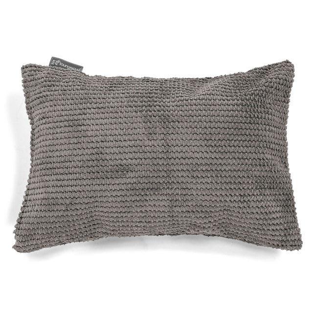 Coussin Rectangulaire 35 x 50cm - Pompon Anthracite 01