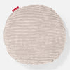 Coussin Rond 50cm - Côtelé Crème 01