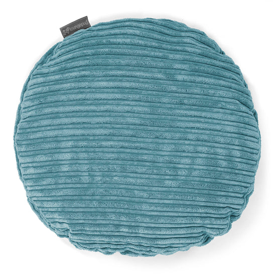 Coussin Rond 50cm - Côtelé Mer Égée 01