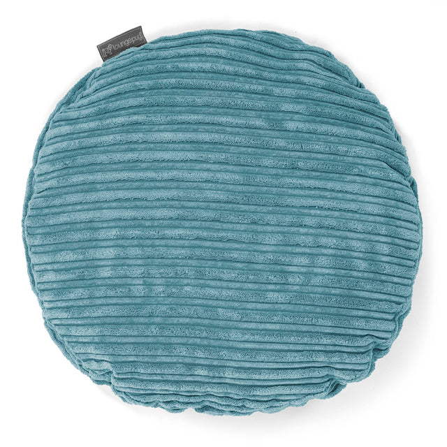 Coussin Rond 50cm - Côtelé Mer Égée 01