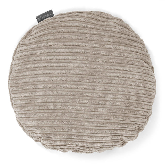 Coussin Rond 50cm - Côtelé Vison 01