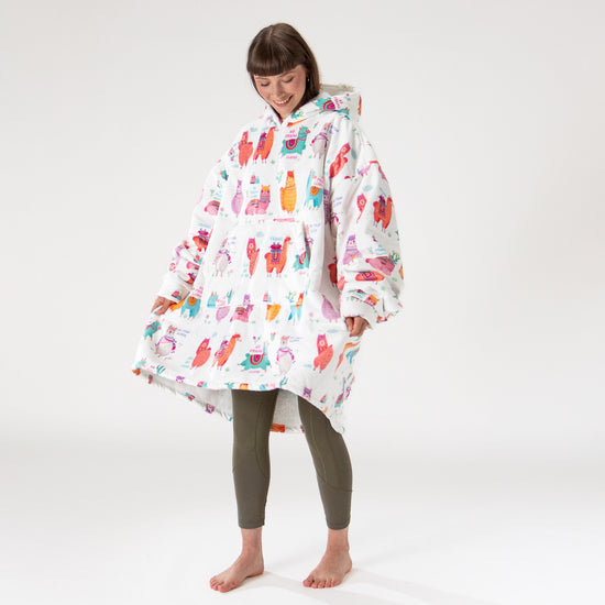 Couverture à Capuche pour Homme et Femme - Molleton Lama 04