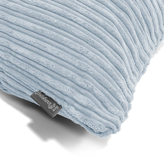 Grand Coussin 70 x 70cm - Côtelé Bébé Bleu 03