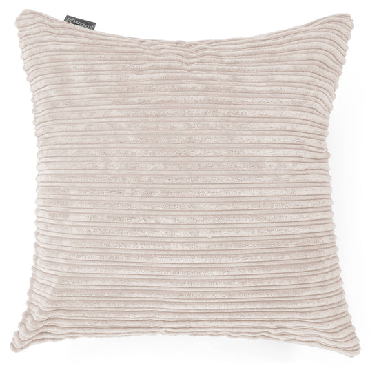 Grand Coussin 70 x 70cm - Côtelé Crème 01