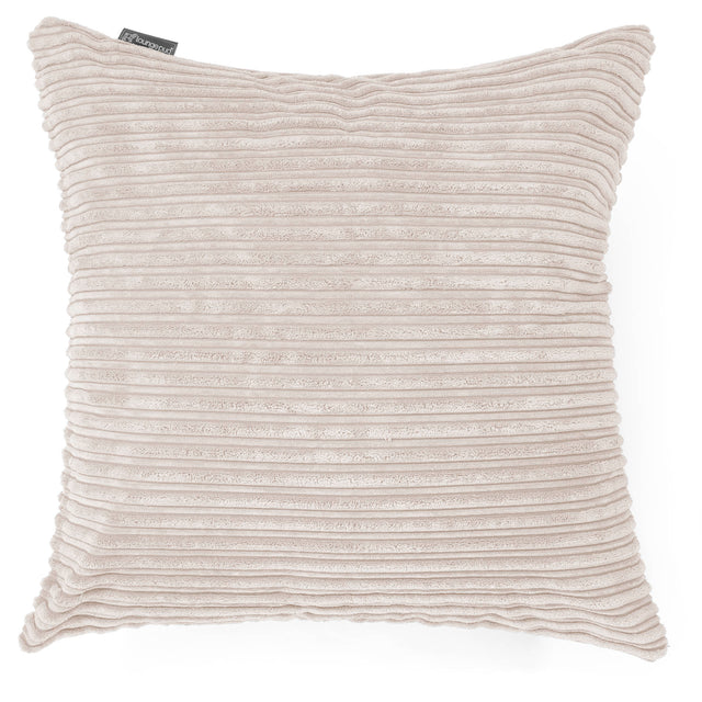 Grand Coussin 70 x 70cm - Côtelé Crème 01