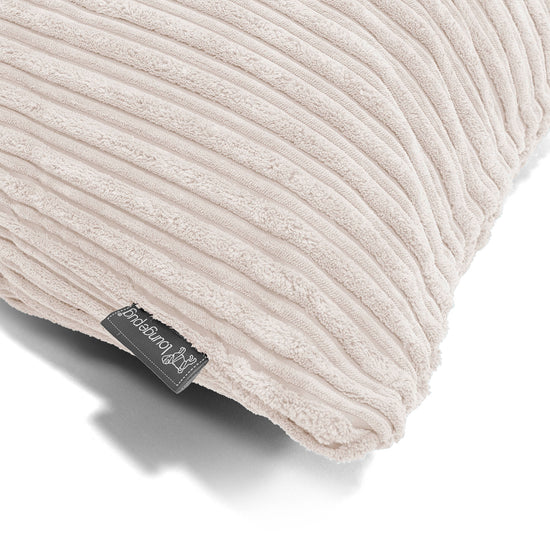 Grand Coussin 70 x 70cm - Côtelé Crème 03
