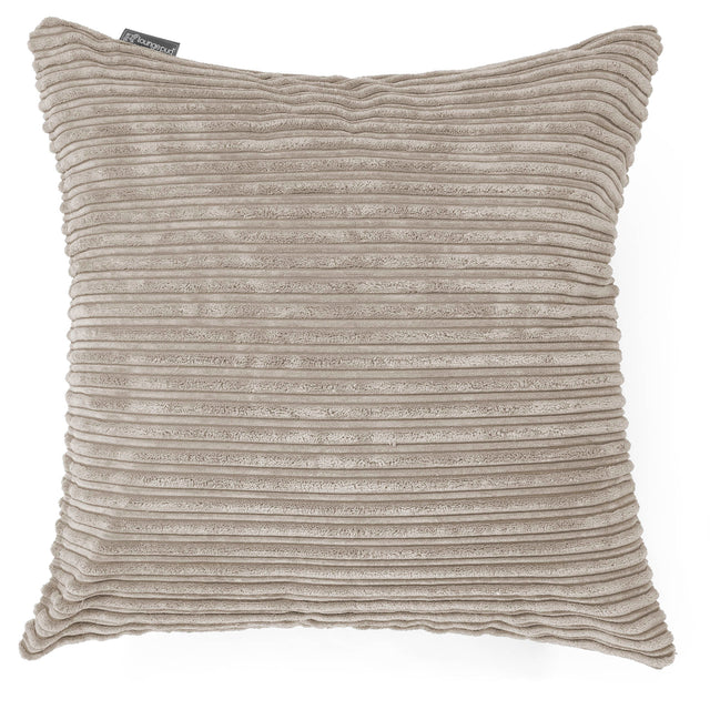 Grand Coussin 70 x 70cm - Côtelé Vison 01