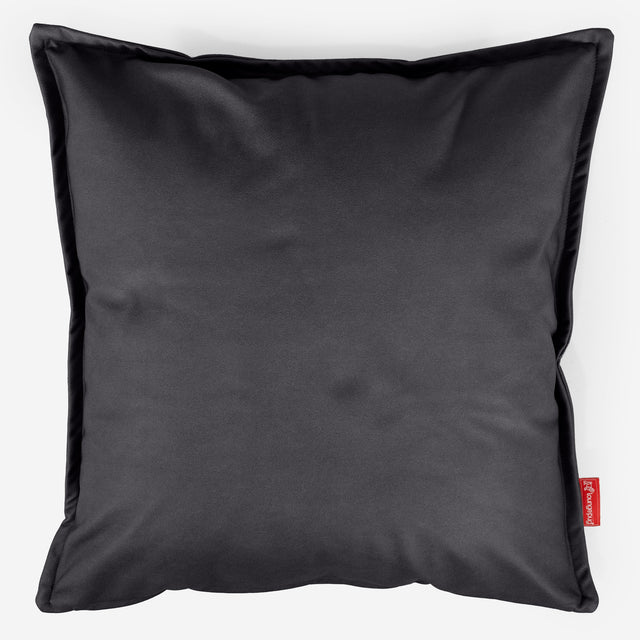 Grand Housse de Coussin 70 x 70cm - Cuir Végan Noir 01