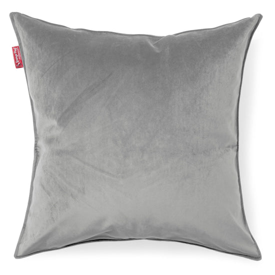 Grand Coussin 70 x 70cm - Velours Argent 01