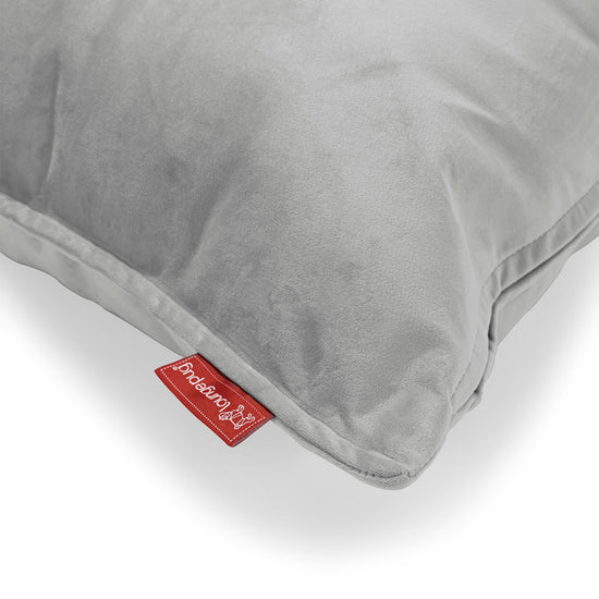 Grand Coussin 70 x 70cm - Velours Argent 03