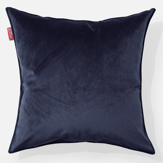 Grand Coussin 70 x 70cm - Velours Bleu Marine 01