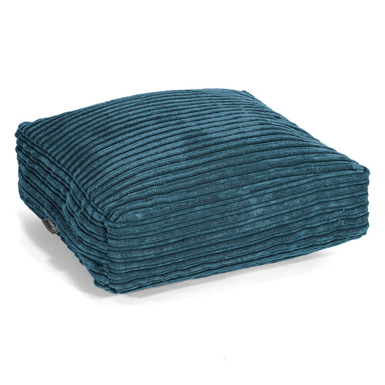 Grand Coussin de Sol - Côtelé Bleu Marine 01