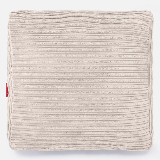 Grand Coussin de Sol - Côtelé Crème 03