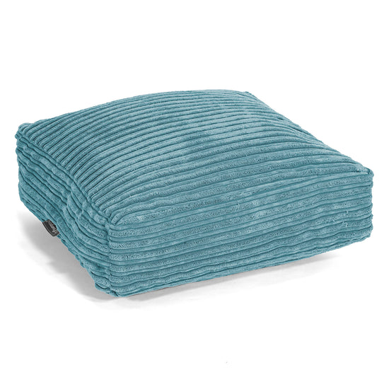 Grand Coussin de Sol - Côtelé Mer Égée 01