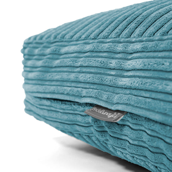 Grand Coussin de Sol - Côtelé Mer Égée 02