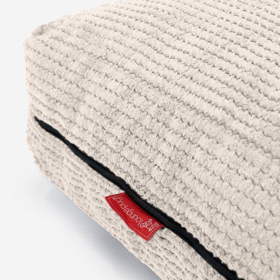 Grand Coussin de Sol - Pompon Crème 02