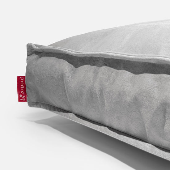 Grand Coussin de Sol - Velours Argent 04