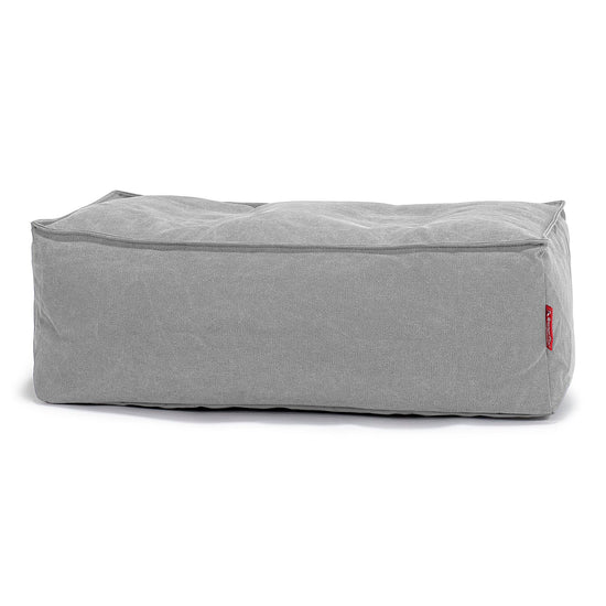 Gros Pouf Repose Pied - Stonewashed Gris 01