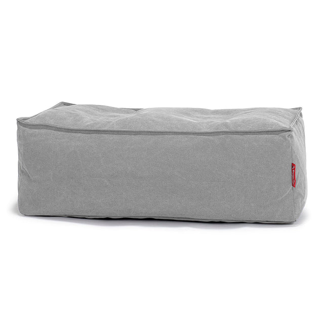 Gros Pouf Repose Pied - Stonewashed Gris 01