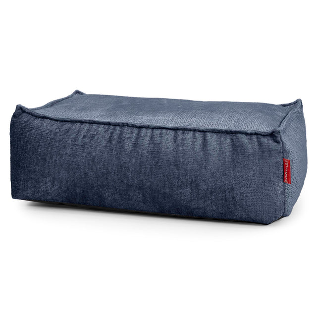 Gros Repose Pied - Chenille Bleu Marine 01
