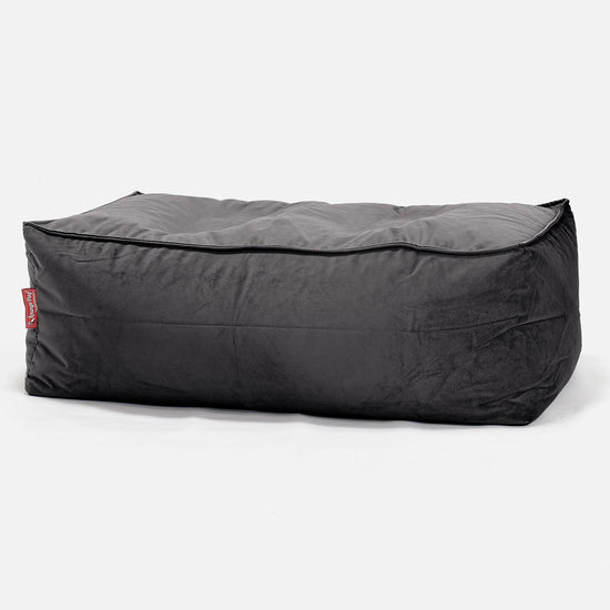 CloudSac 100 Repose-pieds à Mémoire de Forme - Velours Anthracite 01