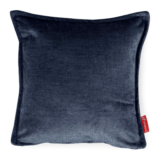 Housse de Coussin 47 x 47cm - Chenille Bleu Marine 01
