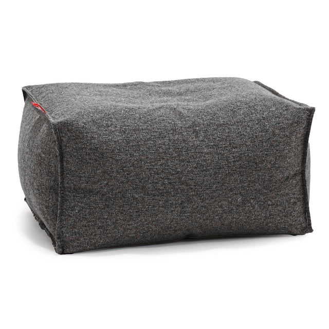 Pouf Repose Pied - Interalli Laine Gris 01