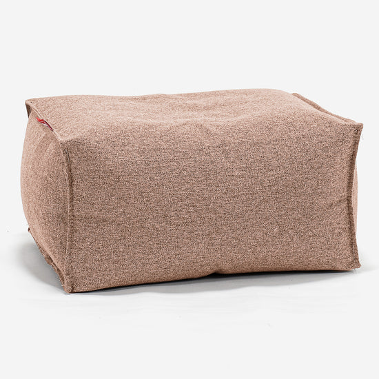 Pouf Repose Pied - Interalli Laine Sable 01