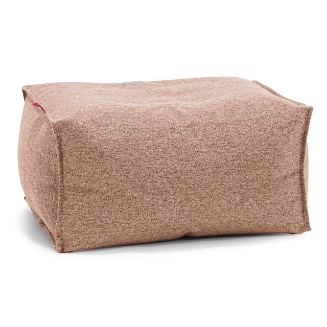 Pouf Repose Pied - Interalli Laine Sable 01