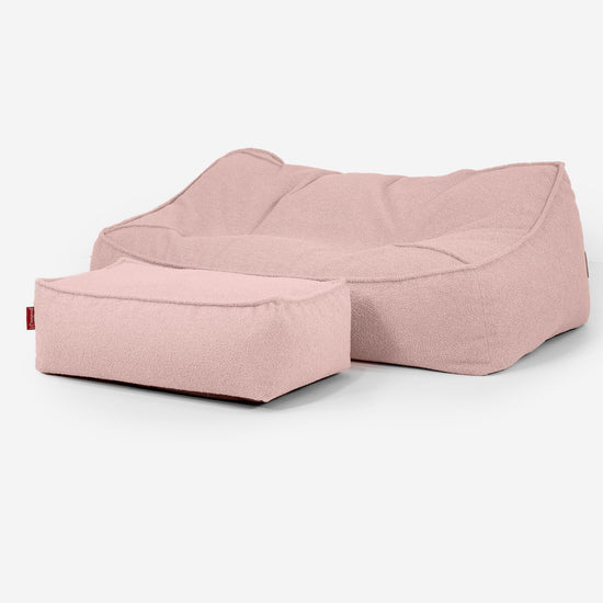 Le Canapé Pouf Doudou - Bouclé Rose_02