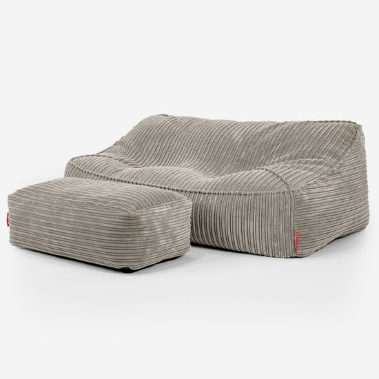 Le Canapé Pouf Doudou - Côtelé Vison 02