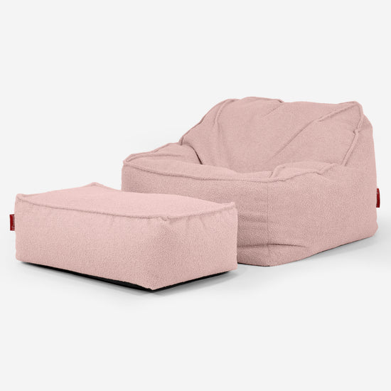 Le Pouf Doudou - Bouclé Rose_02