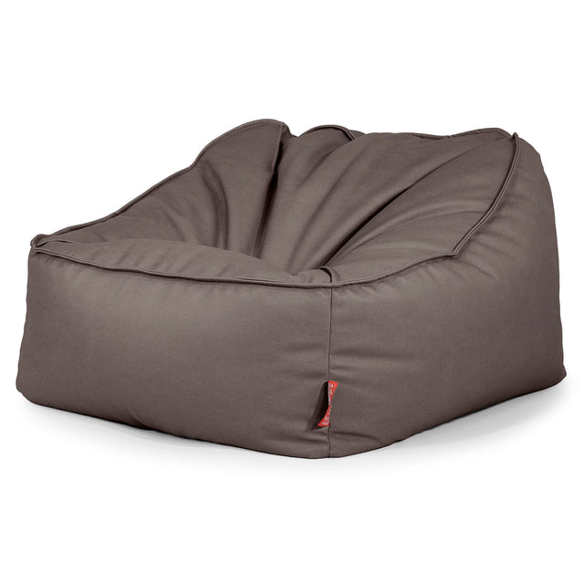 Le Pouf Doudou - Cuir Végan Chocolat 03