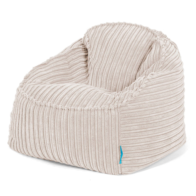 Le Pouf Enfant Doudou 2-6 ans - Côtelé Ivoire 01