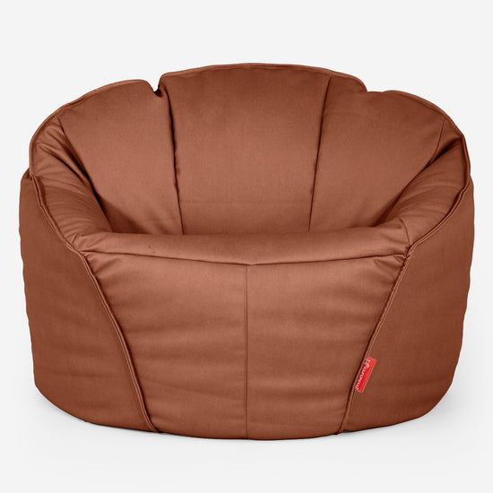 Le Pouf Gamer Suprême - Cuir Végan Marron 02