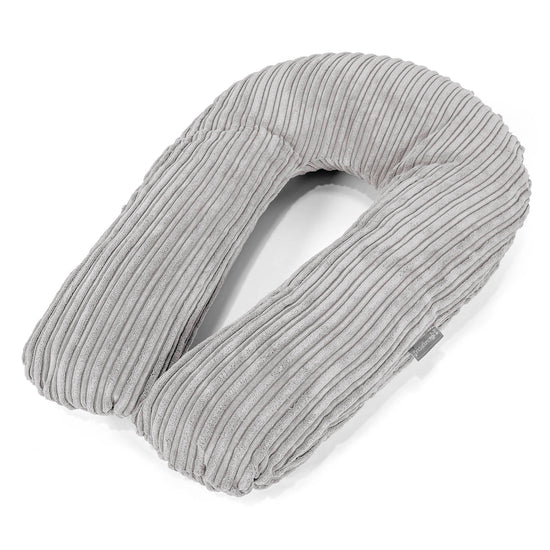 Oreiller Câlin - Côtelé Gris Argent 01