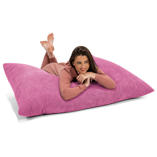 Pouf Géant XXL - Pompon Rose 03
