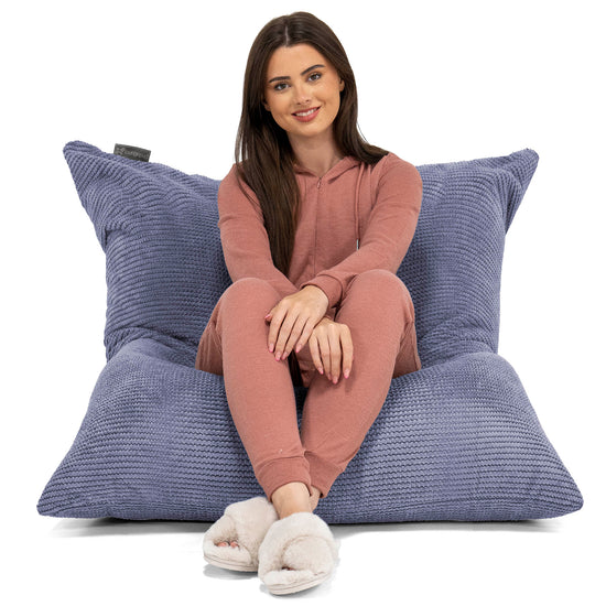 Pouf Géant XXL - Pompon Violet 03
