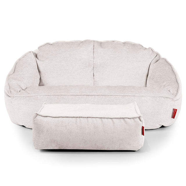 Pouf Canapé Bubble - Chenille Crème 02