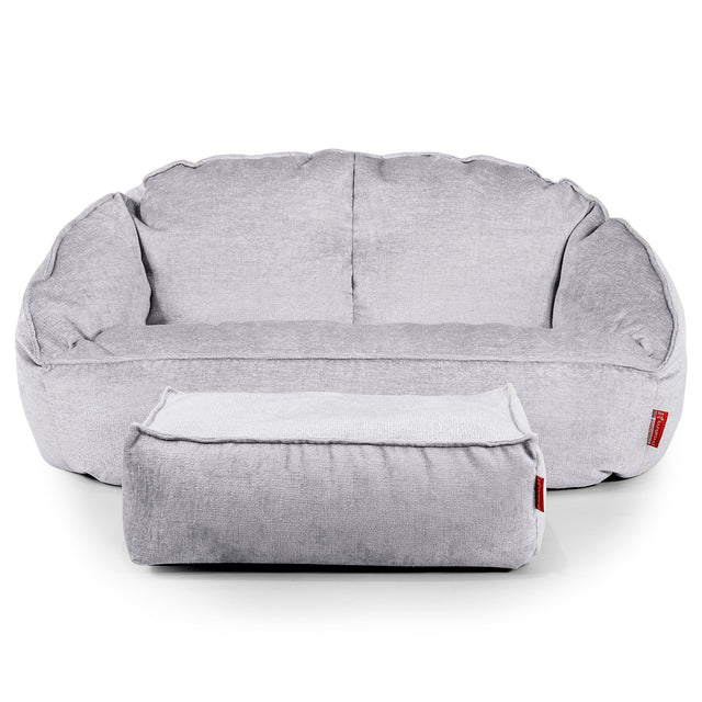 Pouf Canapé Bubble - Chenille Gris 02