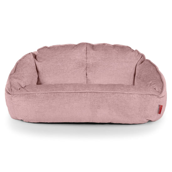Pouf Canapé Bubble - Chenille Rose 01