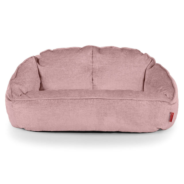 Pouf Canapé Bubble - Chenille Rose 01