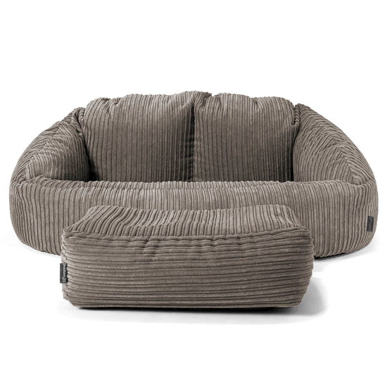 Pouf Canapé Bubble - Côtelé Anthracite 02