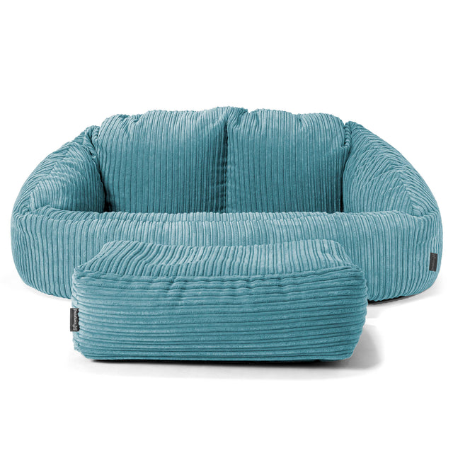 Pouf Canapé Bubble - Côtelé Mer Égée 02