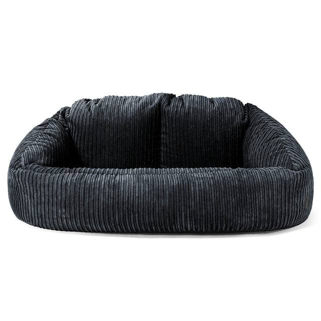 Pouf Canapé Bubble - Côtelé Noir 01