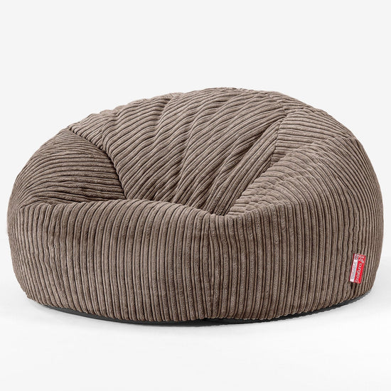 Pouf Canapé Classique - Côtelé Moka 01