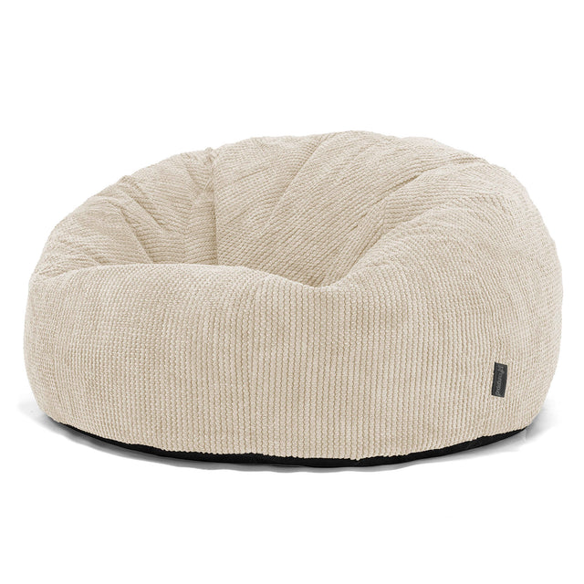 Pouf Canapé Classique - Pompon Crème 01