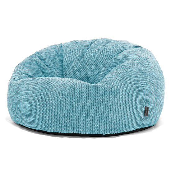 Pouf Canapé Classique - Pompon Mer Égée 01