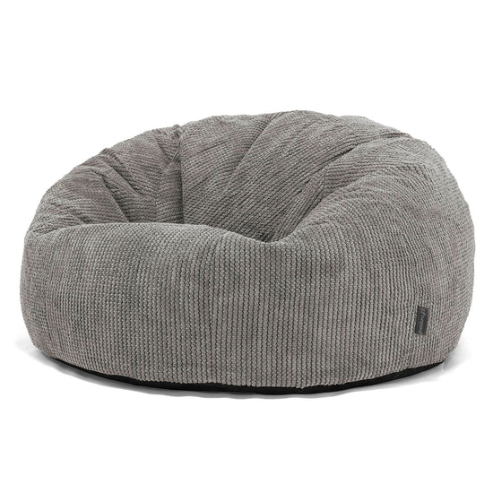 Canapé Pouf pour Enfant 6-14 ans - Pompon Anthracite 02