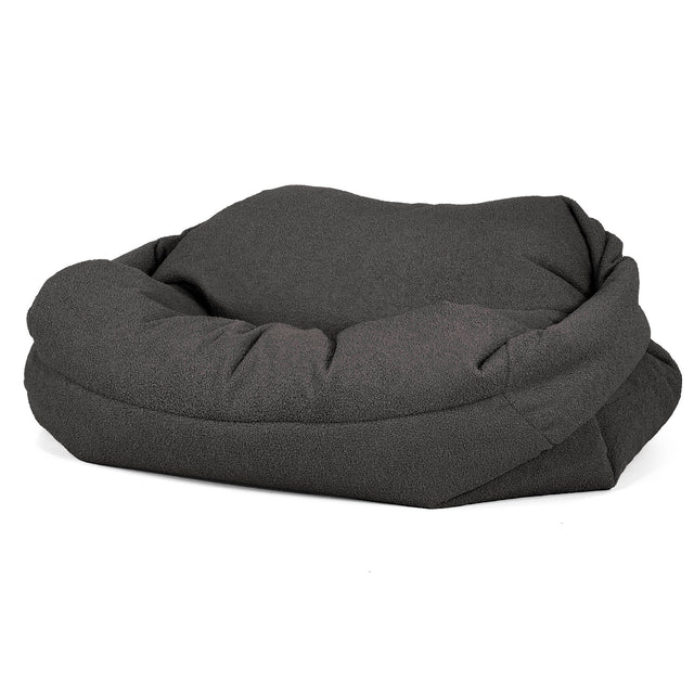Pouf Canapé Sabine - Bouclé Anthracite_02